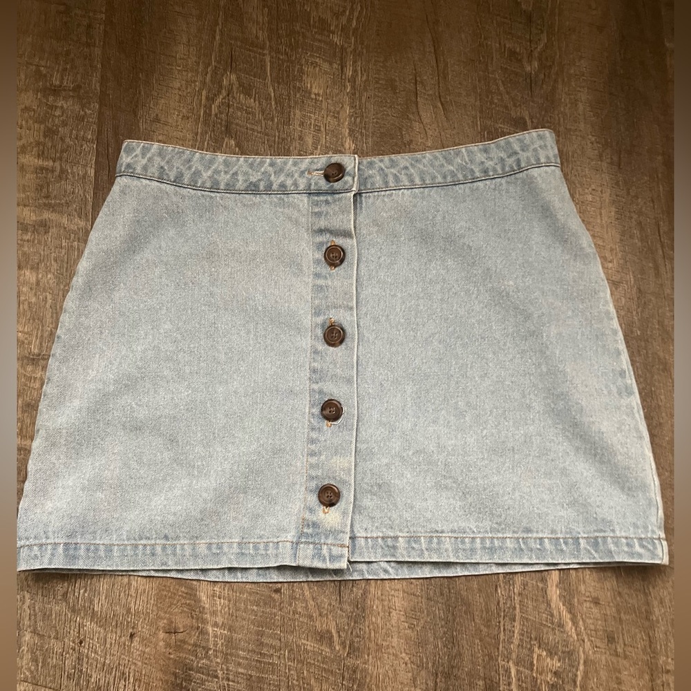 Forever 21 Size L Blue Jean mini skirt